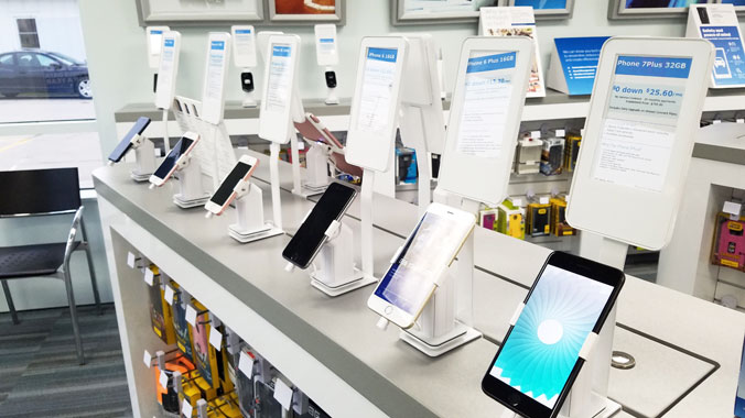 store inside phone selection