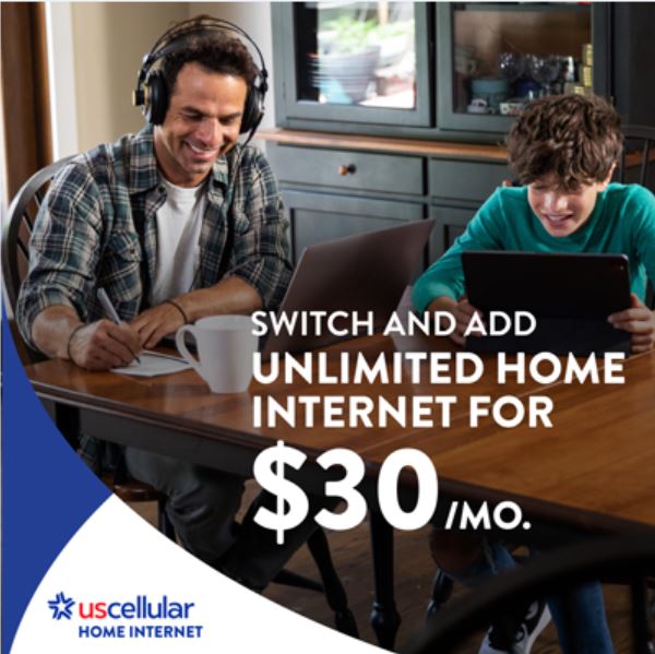 SWITCH AND ADD UNLIMITED HOME INTERNET  $30/MO.