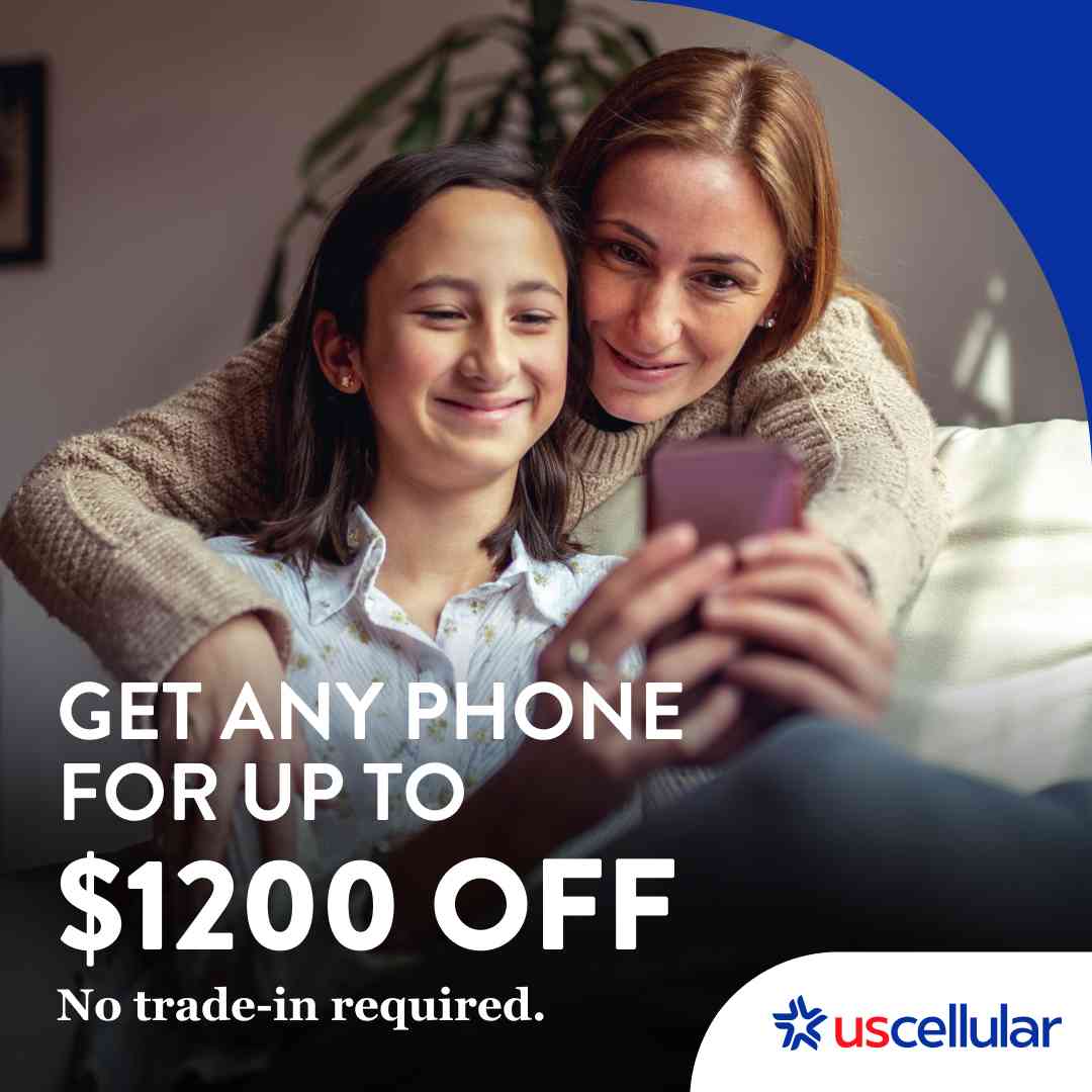 Get any phone for up to $1200 off. No trade-in required. UScellular
