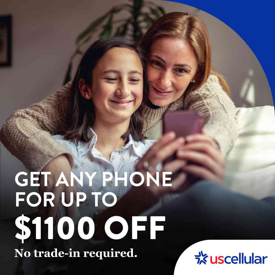 Get any phone for up to $1100 off. No trade-in required. UScellular