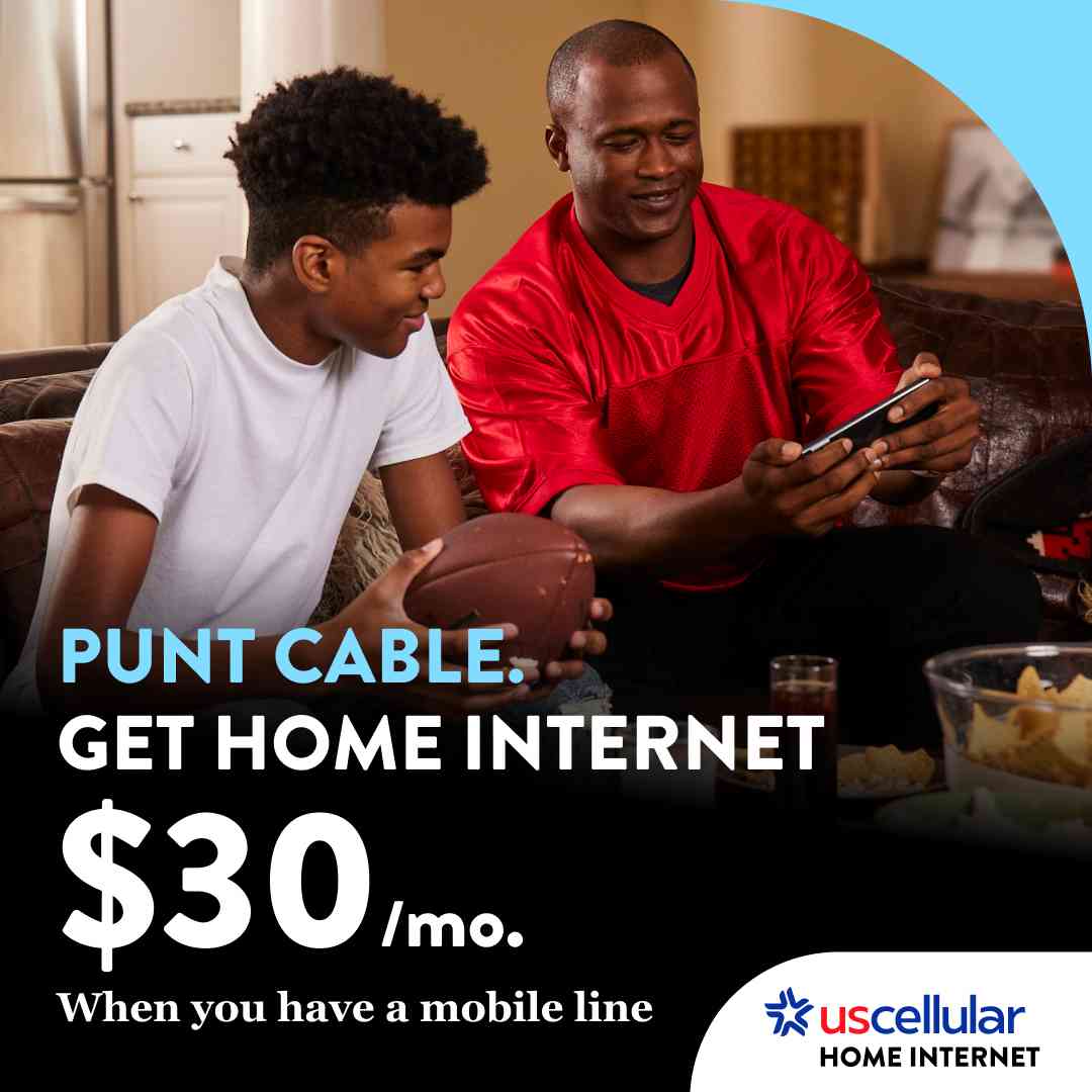 Punt cable. Get home internet for $30 per month when you have a mobile line. UScellular home internet