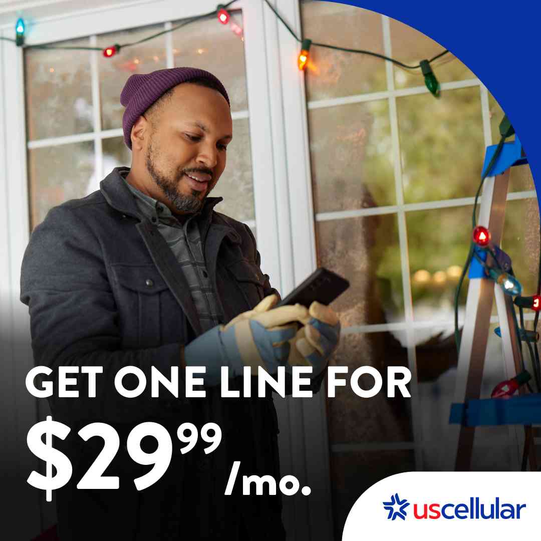 GET ONE LINE FOR $29.99/mo. UScellular