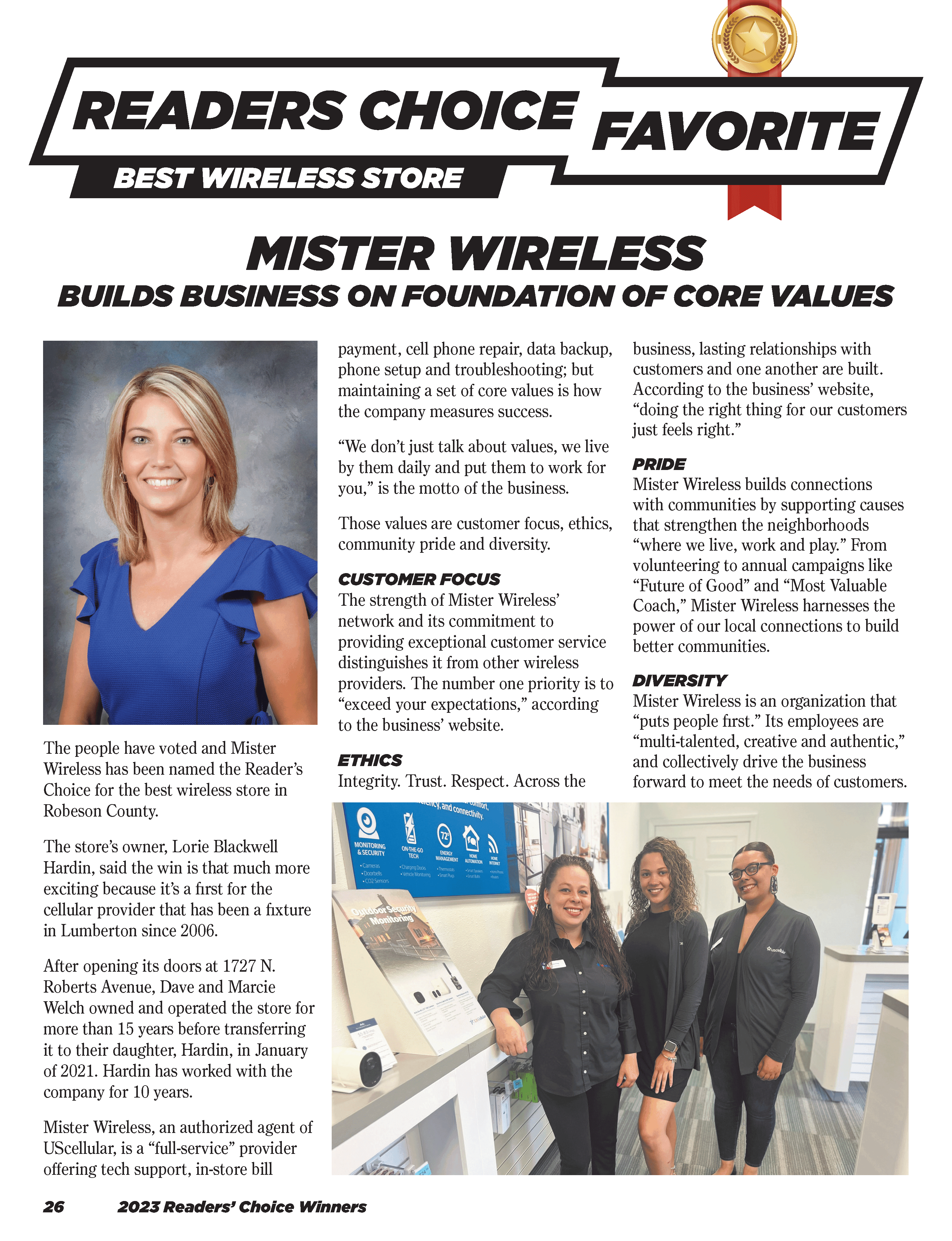 Readers Choice Award - Mister Wireless