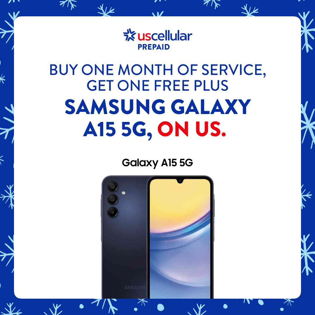 BUY ONE MONTH OF SERVICE, GET ONE FREE PLUS SAMSUNG GALAXY A15 5G, ON US.