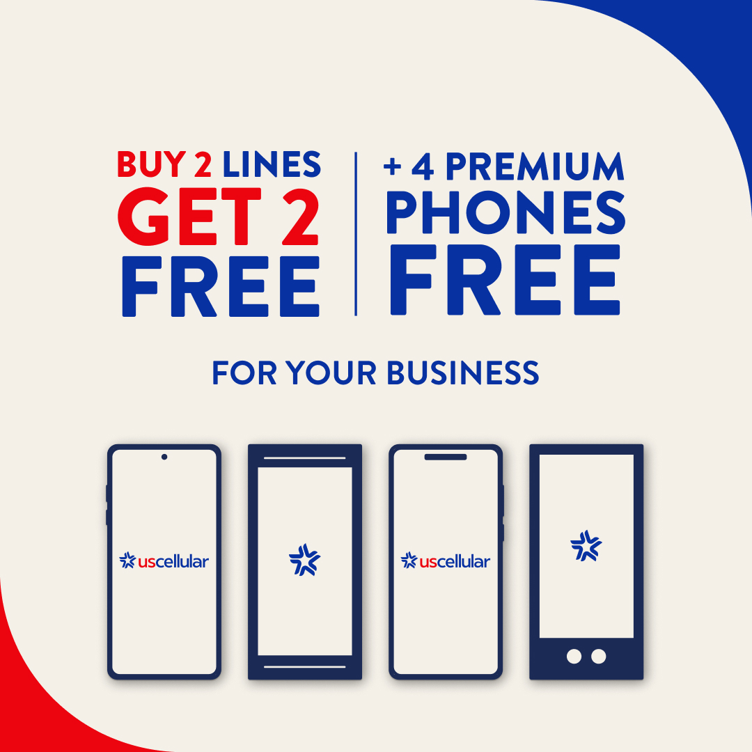 BUY 2 LINES GET 2 FREE + 4 PREMIUM PHONES FREE FOR YOUR BUSINESS