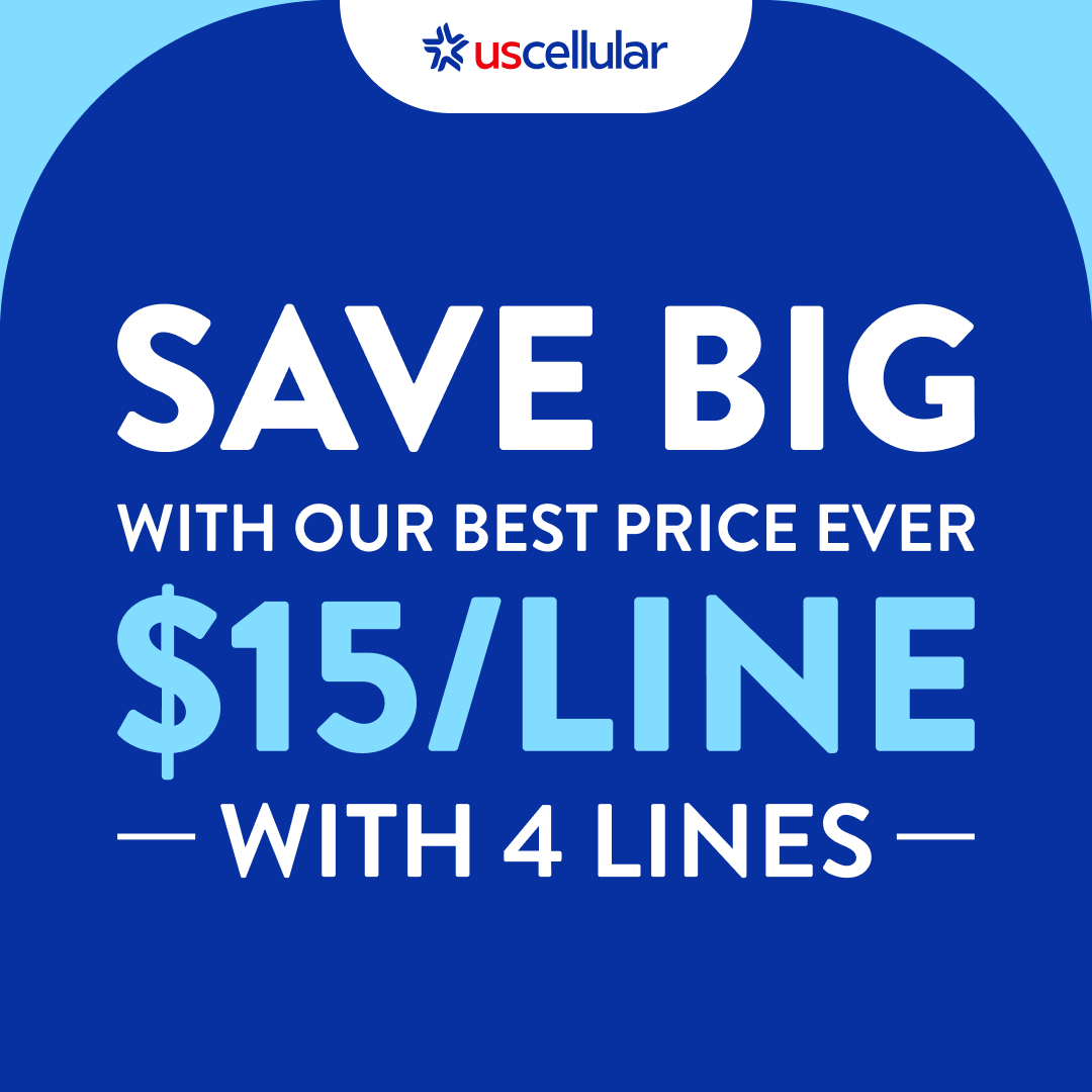 Save BIG with our all-time low price of just $15/line with 4 lines. 