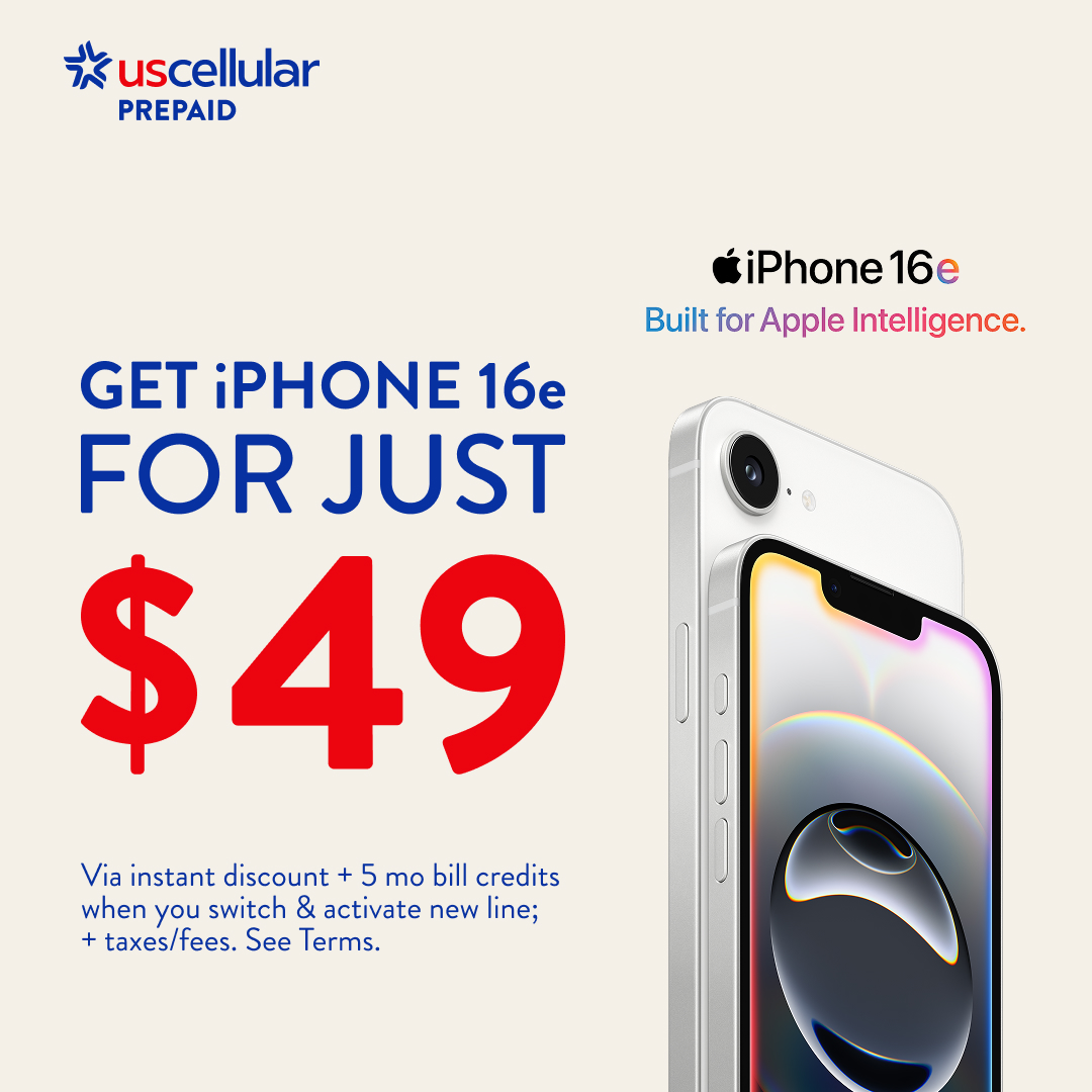 GET iPHONE 16e FOR JUST $49